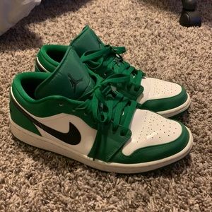 Green Nike Jordan 1 lows